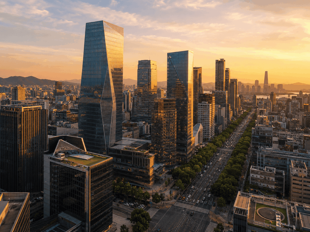 Gangnam district Seoul near Samsung Medical Center Korea