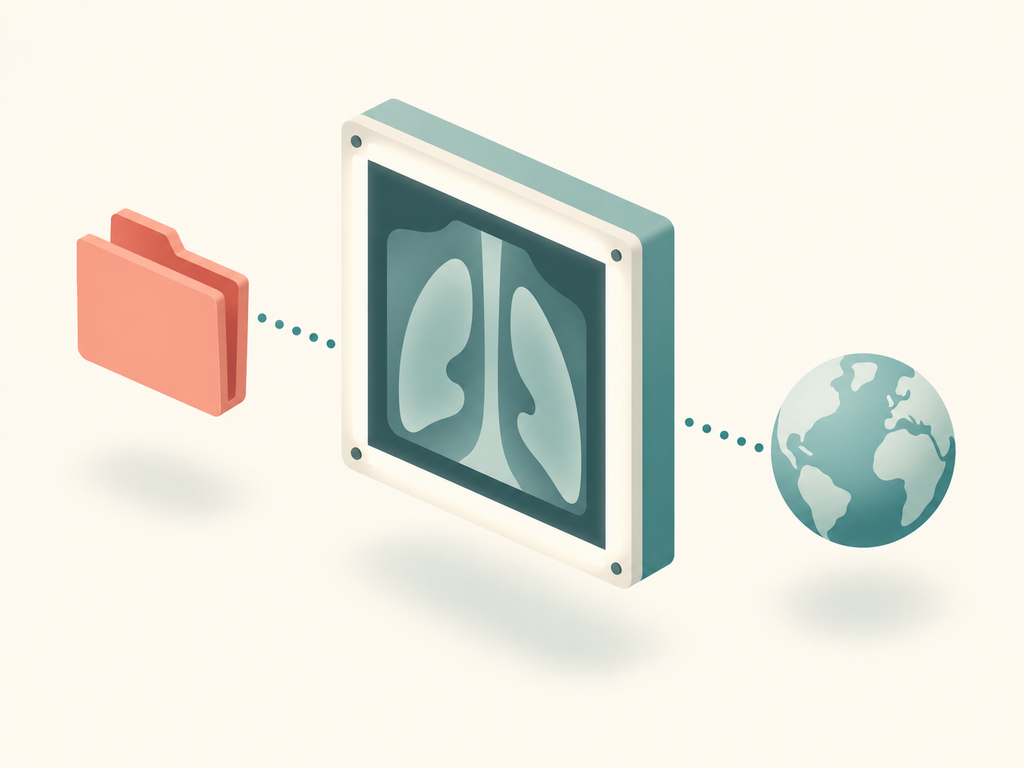 Medical imaging scan data for Korea hospital review
